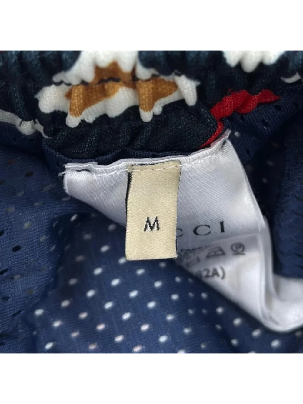 Gucci Square G Heart Print All Over Technical Jersey Shorts